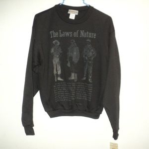NEW Credentials Casual Sportswear Sz L, 14/16 Boy's "Laws of Nature" Shirt Black